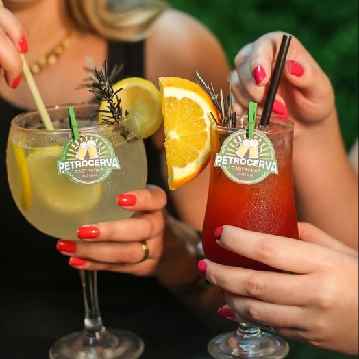 Drink autoral do Petrocerva Gastrobar